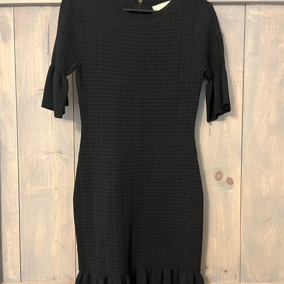 Michael Kors Dresses & Skirts - Michael Kors Black Ruffle Dress NWOT